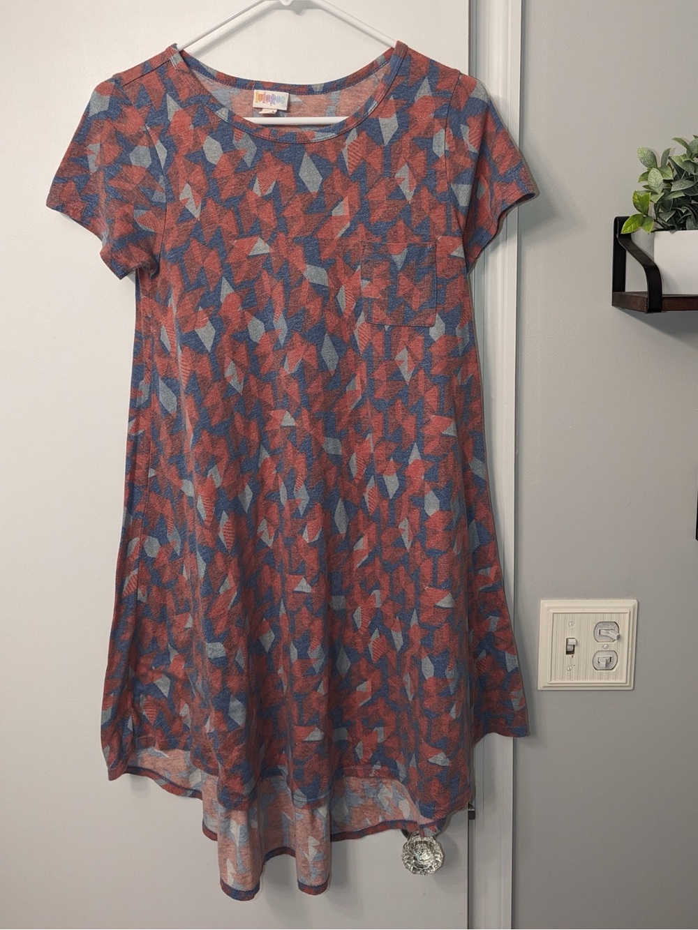 Abstract Pattern T-shirt Dress